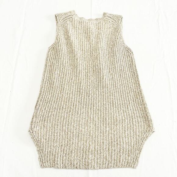 Madewell Knit Sleeveless Sweater Heavy Cream Beige Size XS - Picture 2 of 5